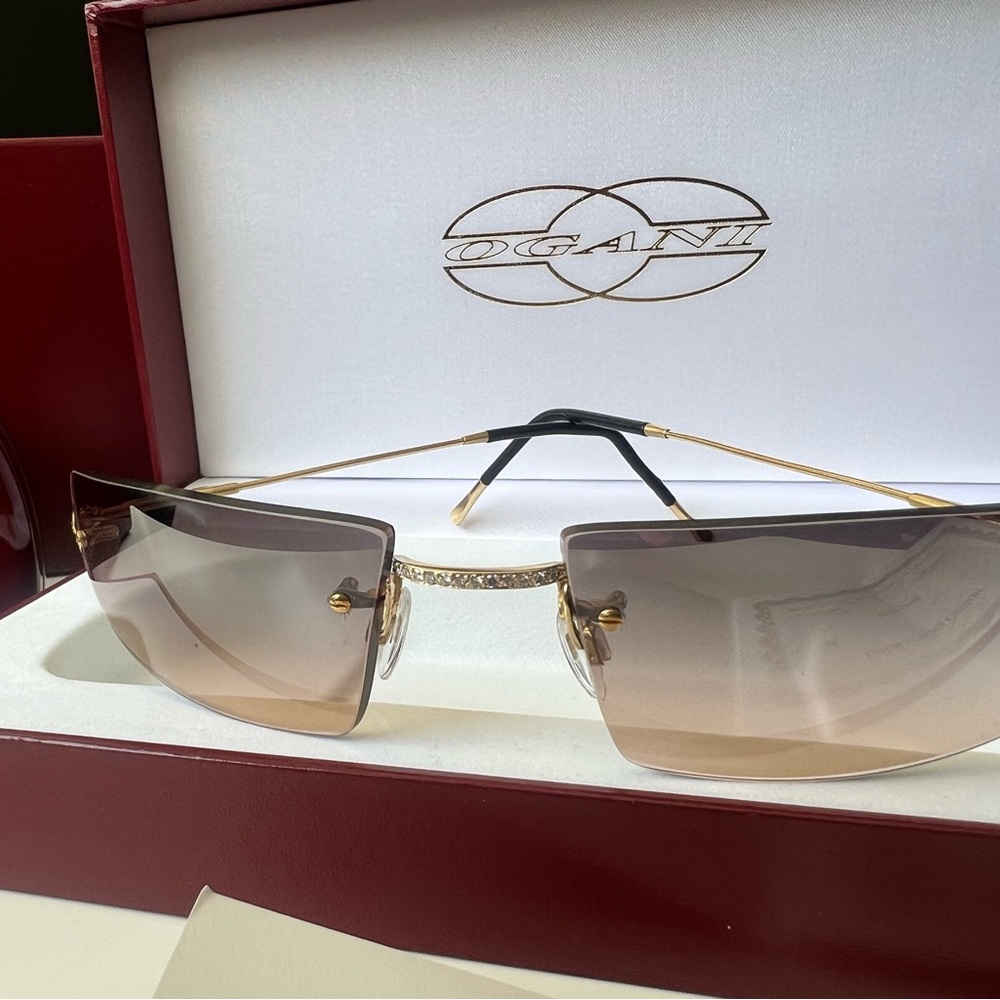 Sunglasses 14k Gold with Diamonds